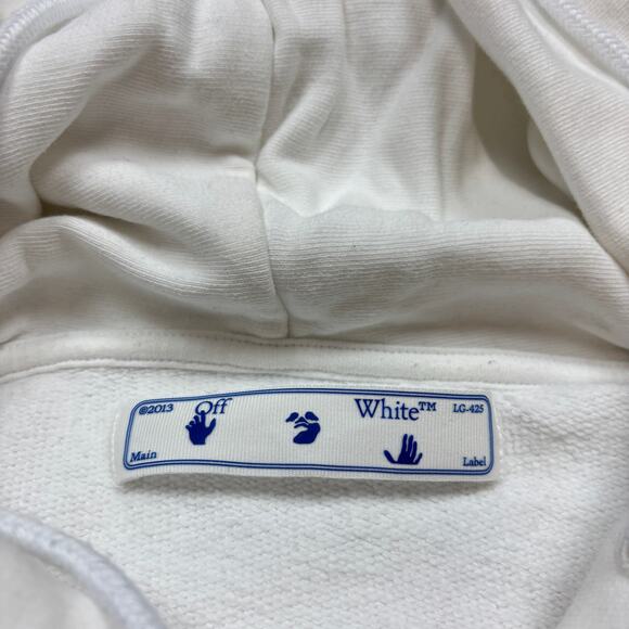 Off-White Main Label Virgil Abloh Stencil Arrows Logo Print Hoodie XL - Picture 5 of 12